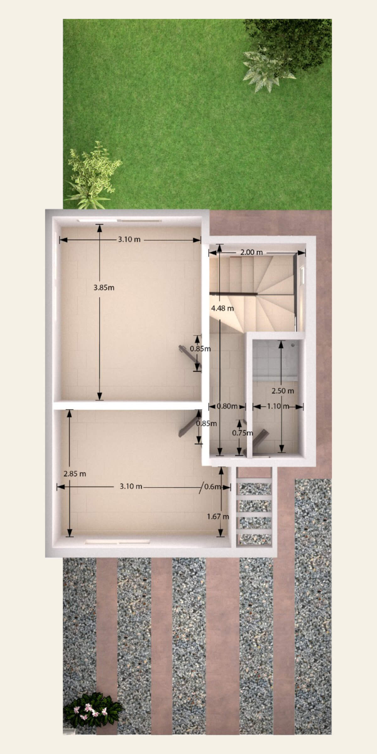 Fraccionamiento Residencial el Faisán - Casa de 67.90 m2 Fraccionamiento Residencial el Faisán - Casa de 67.90 m2