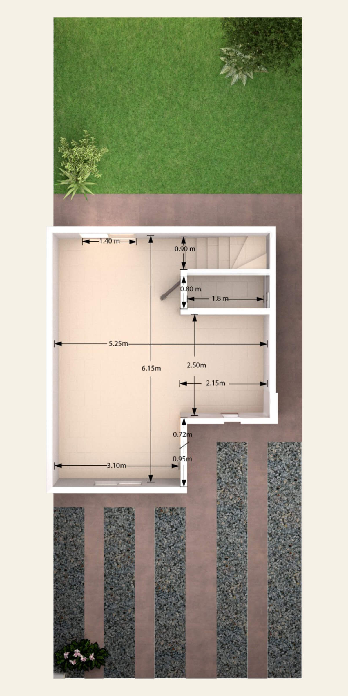 Fraccionamiento Residencial el Faisán - Casa de 67.90 m2 Fraccionamiento Residencial el Faisán - Casa de 67.90 m2